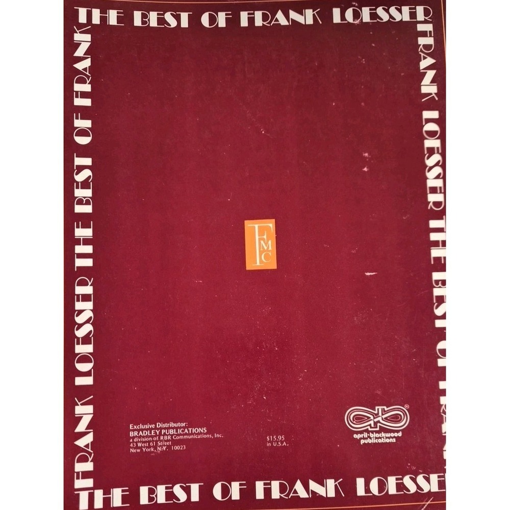 The Best Of Frank Loesser 1981 Song Book - Picture 2 of 4